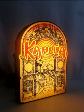 Kahlúa Coffee Liqueur LED Light Box – Arched Retro Bar Sign with Dimmer